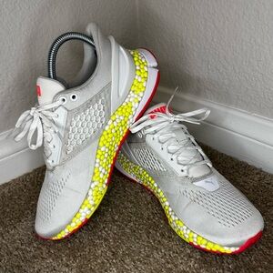 Puma Women's White and Yellow Running Shoes